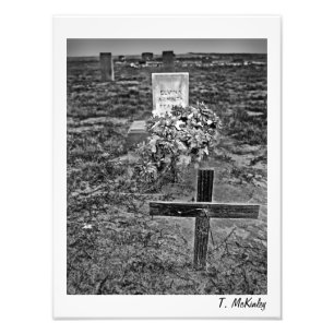 Foto Impresión vieja del arte del cementerio