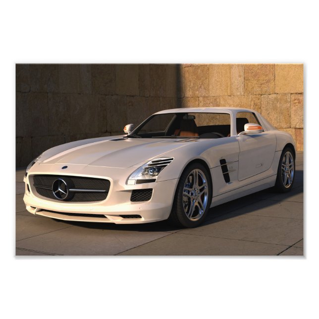 Foto Impresionante coche deportivo Mercedes (Frente)