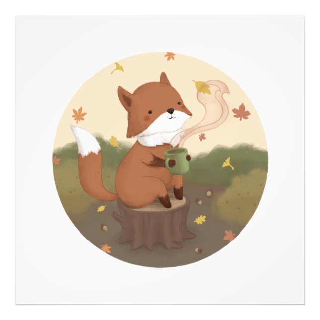 Foto Impresionante otoño: Fox (Frente)