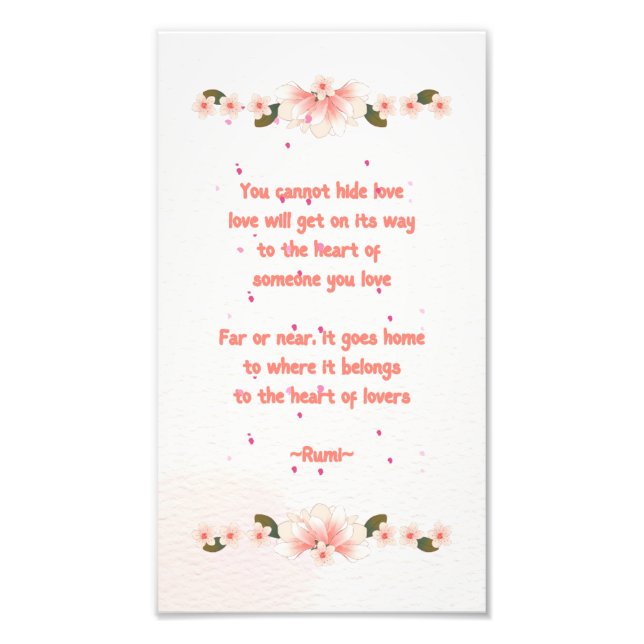 Foto Impresiones con poema (Frente)