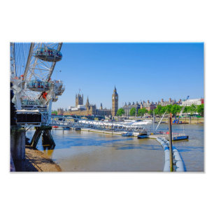 Foto Impresiones de Ojos y Casas del Parlamento de Lond