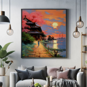 Foto Impresionismo de la costa japonesa