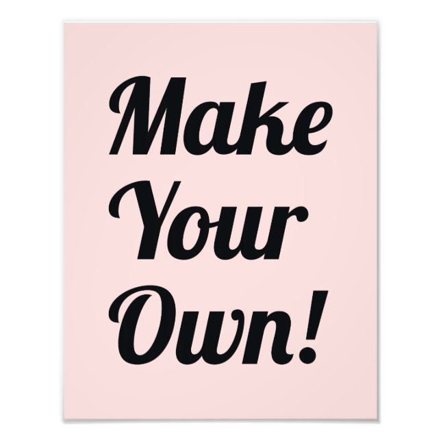 Foto Imprima a su propio Personalizado (Frente)