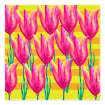 Imprimir papel fotográfico de tulipanes de primave
