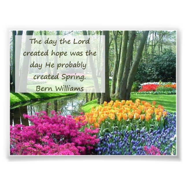 Foto Imprimir primavera y esperanza (Frente)