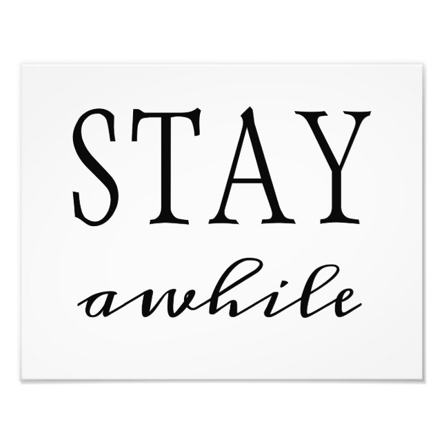 Foto Imprimir "Stay Atime" (Frente)