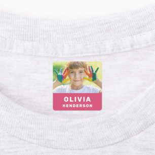 Foto infantil moderna Etiqueta de ropa simple de c