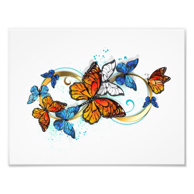 Foto Infinidad de mariposas monarca (Frente)