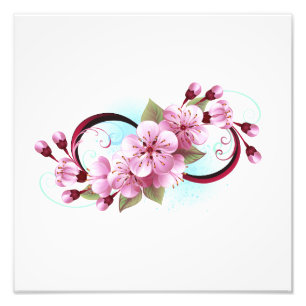 Foto Infinito con las flores de flores de Sakura Blosso