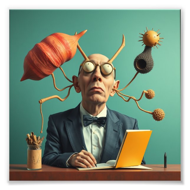 Foto Innovador científico inteligente de imagen moderna (Frente)