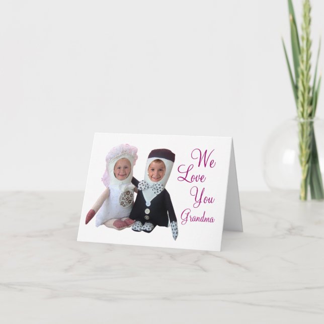 Foto Insertar tarjeta de muñeca feliz Día de la Ma (Anverso)