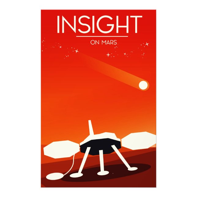 Foto Insight Mars Lander Space Art (Frente)