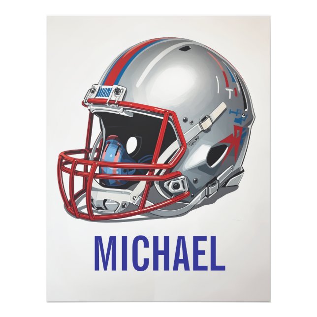 Foto Inspirational Motivational Football Helmet Name (Frente)