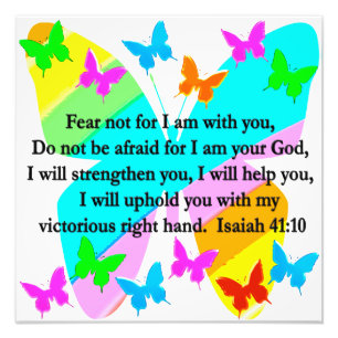 FOTO INSPIRING ISAIAH 41:10 DISEÑO VERSO BIBLIA