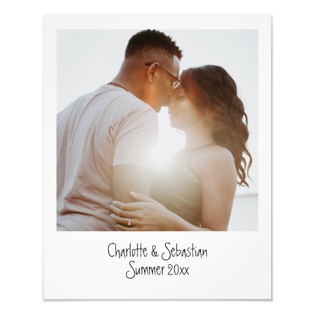 Foto instantánea antigua retro personalizada (Frente)