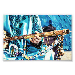 Foto Instrumento tradicional de cuerda con cuentas colo