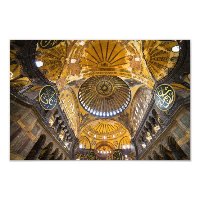 Foto Interior de Santa Sofía en Estambul (Frente)
