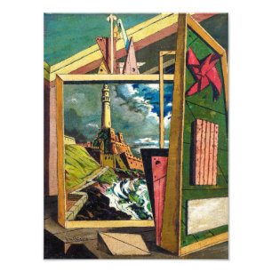 Foto Interior Metafísico 1917 Giorgio de Chirico