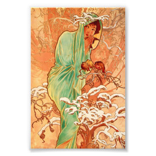 Foto Invierno Art Nouveau de Alphonse Mucha