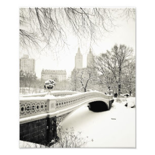 Foto Invierno de Central Park - Nieve sobre puente de B