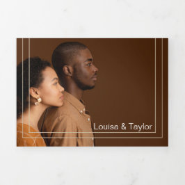 Foto Invitación a la boda bilingüe - Todo en uno