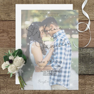 Foto Invitación a la boda de barriada de Vellum mo