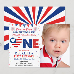FOTO - Invitación al 1er Cumpleaños del 4 de Julio