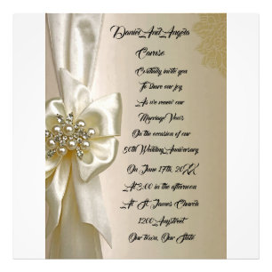 Foto Invitación de boda vintage elegante – Dorado ornam