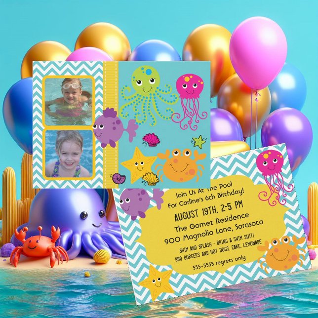 Foto Invitación de cumpleaños a Octopus de Ocean S (Subido por el creador)