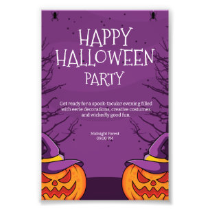 Foto Invitación de Halloween editable, Fiesta de Hallow