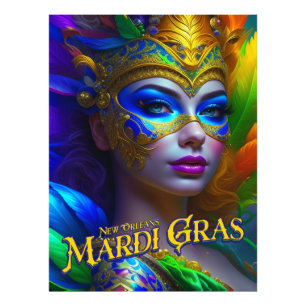 Foto Invitaciones de los Posters de Mardi Gras