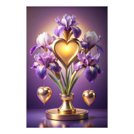 Foto Iris radiante Blossom 3D Render por Neskie D