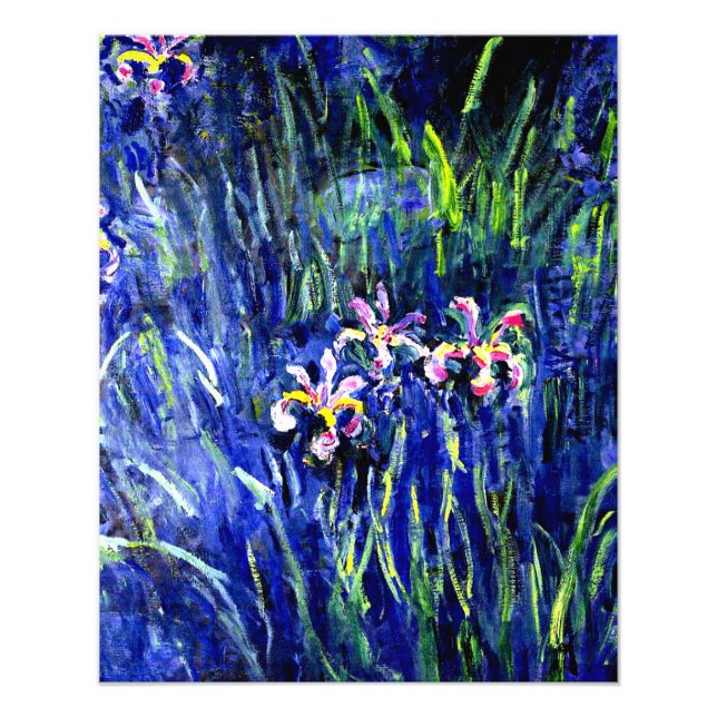 Foto Irises, famoso cuadro floral de Claude Monet (Frente)