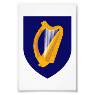 Foto Irlanda país escudo armas símbolo emblema lira 
