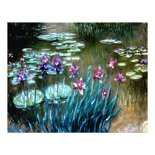 Foto Irlandeses y lirios de agua en el jardín de Givern