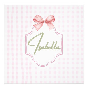 Foto Isabella Lazo Rosa Personalizado e Impresión de Cu