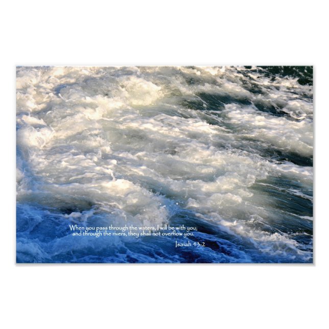 Foto Isaías 43:2 Al cruzar las aguas, (Frente)