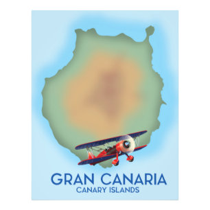 Foto Isla Canaria de Gran Canaria, arte de afiches de v