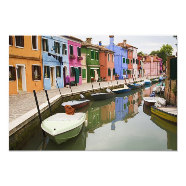 Foto Isla de Burano, Burano, Italia. Colorido 4 (Frente)