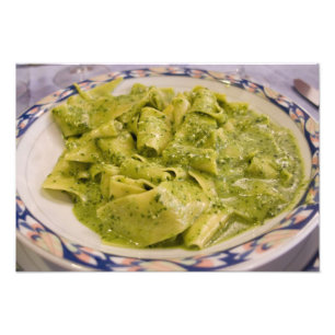Foto Italia, Camogli. Plato de pasta con pesto