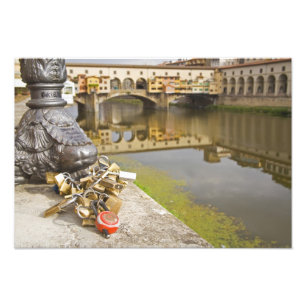 Foto Italia, Florencia, Cerraduras de Amor y Reflejos e