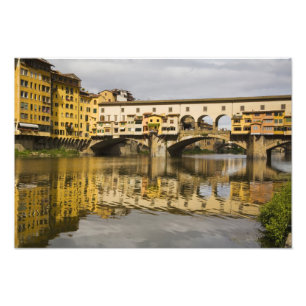 Foto Italia, Florencia, reflejos en el río Arno
