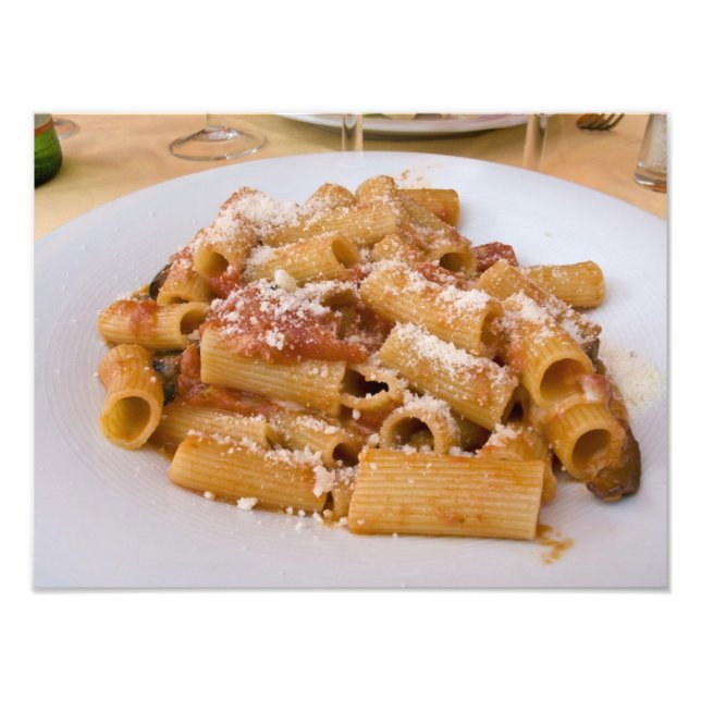 Foto Italia, Positano. Plato de presentación de rigaton (Frente)