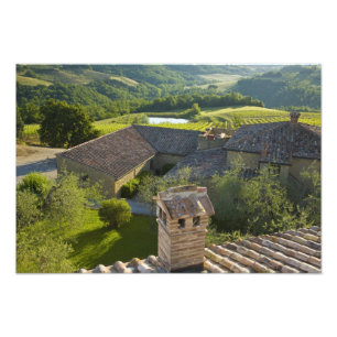 Foto Italia, Toscana. Vista de la villa en la azotea