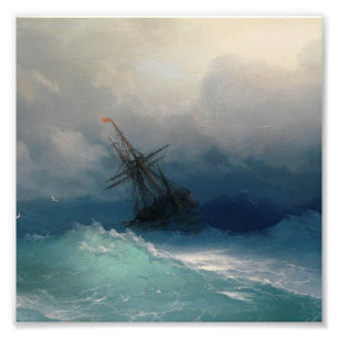 Foto Ivan Aivazovsky - Barco En El Mar De Tormenta