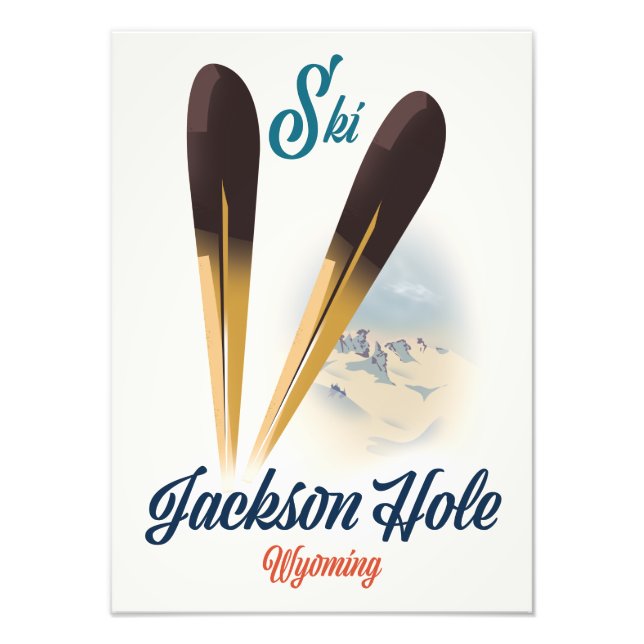Foto Jackson Hole Wyoming Ski poster (Frente)