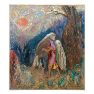 Foto Jacob y el ángel Odilon Redon