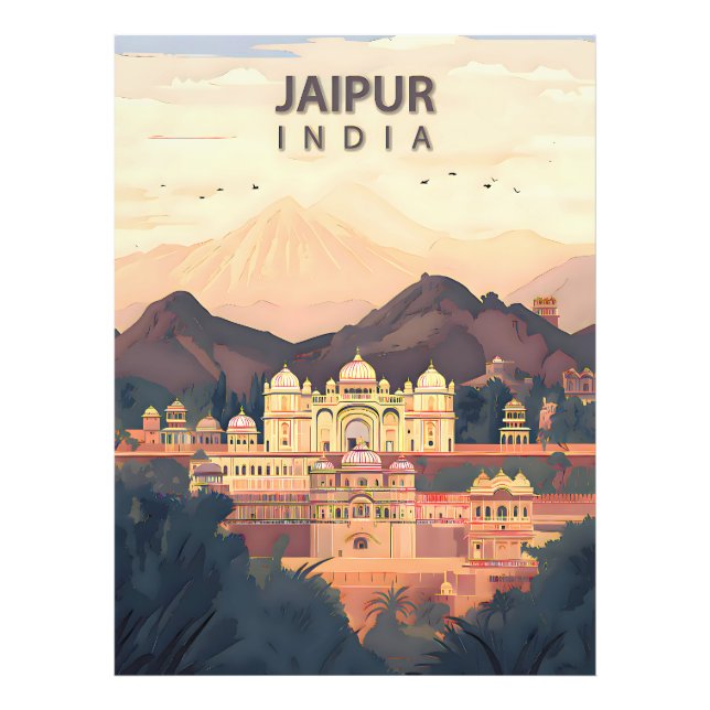 Foto Jaipur - la ciudad rosa real de la India (Frente)