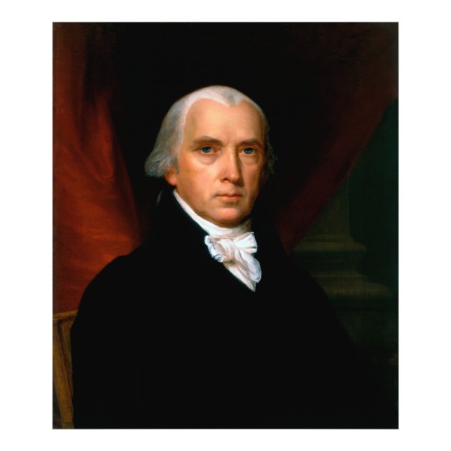 Foto James Madison el 4º Presidente: América Colonial (Frente)