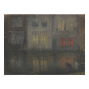 Foto James McNeill Whistler - Nocturne - Negro y Rojo